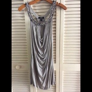 Bebe Embellished Jersey Dress